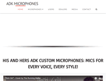 Tablet Screenshot of adkmic.com